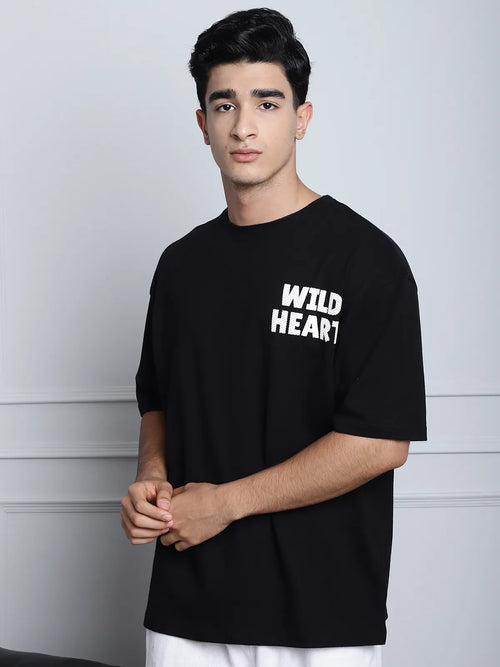 Chest Print Oversized T-shirt