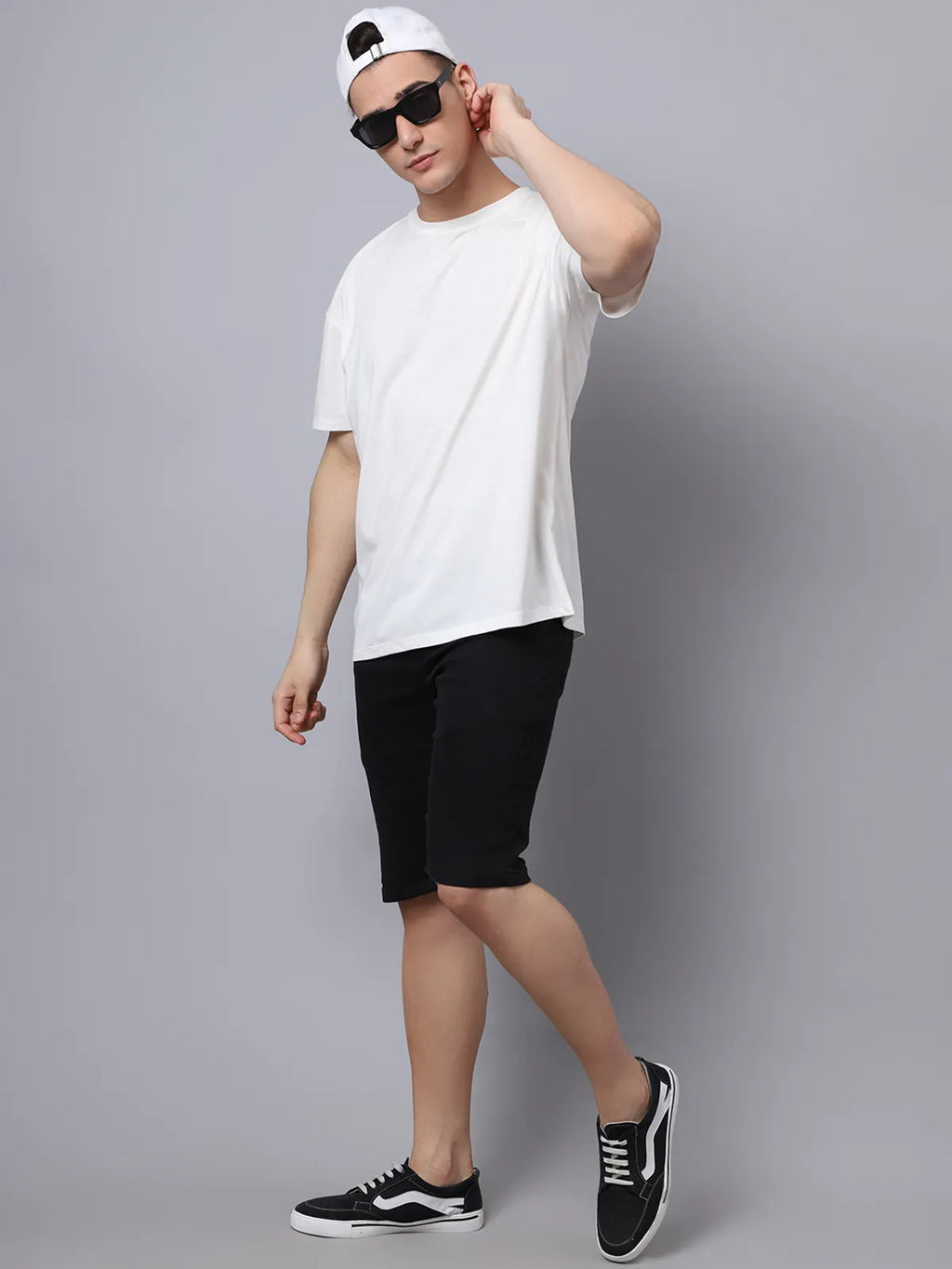 Off-White Plain Oversized T-shirt For Men
