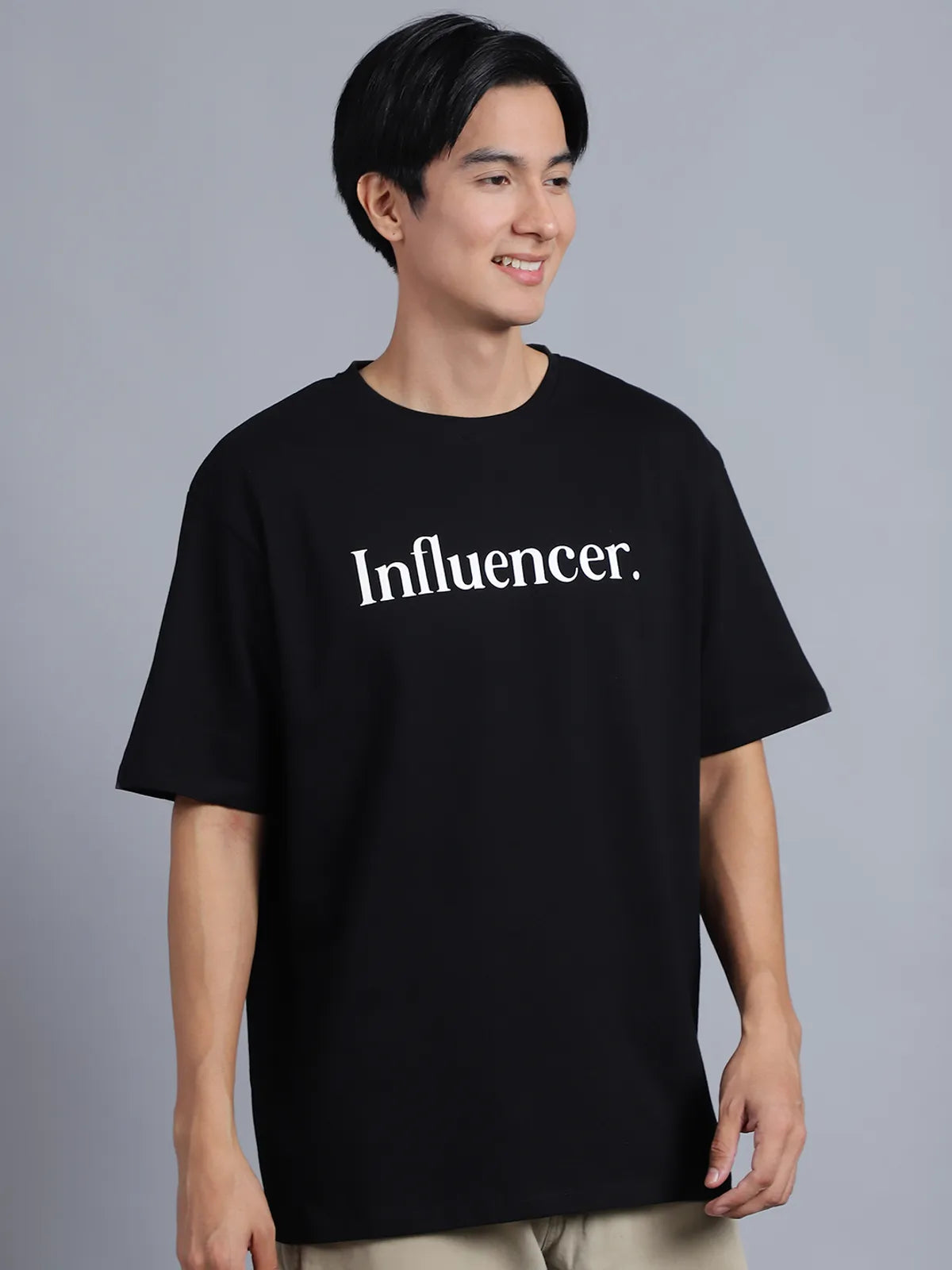 Black Influencer Oversized T-shirt For Men