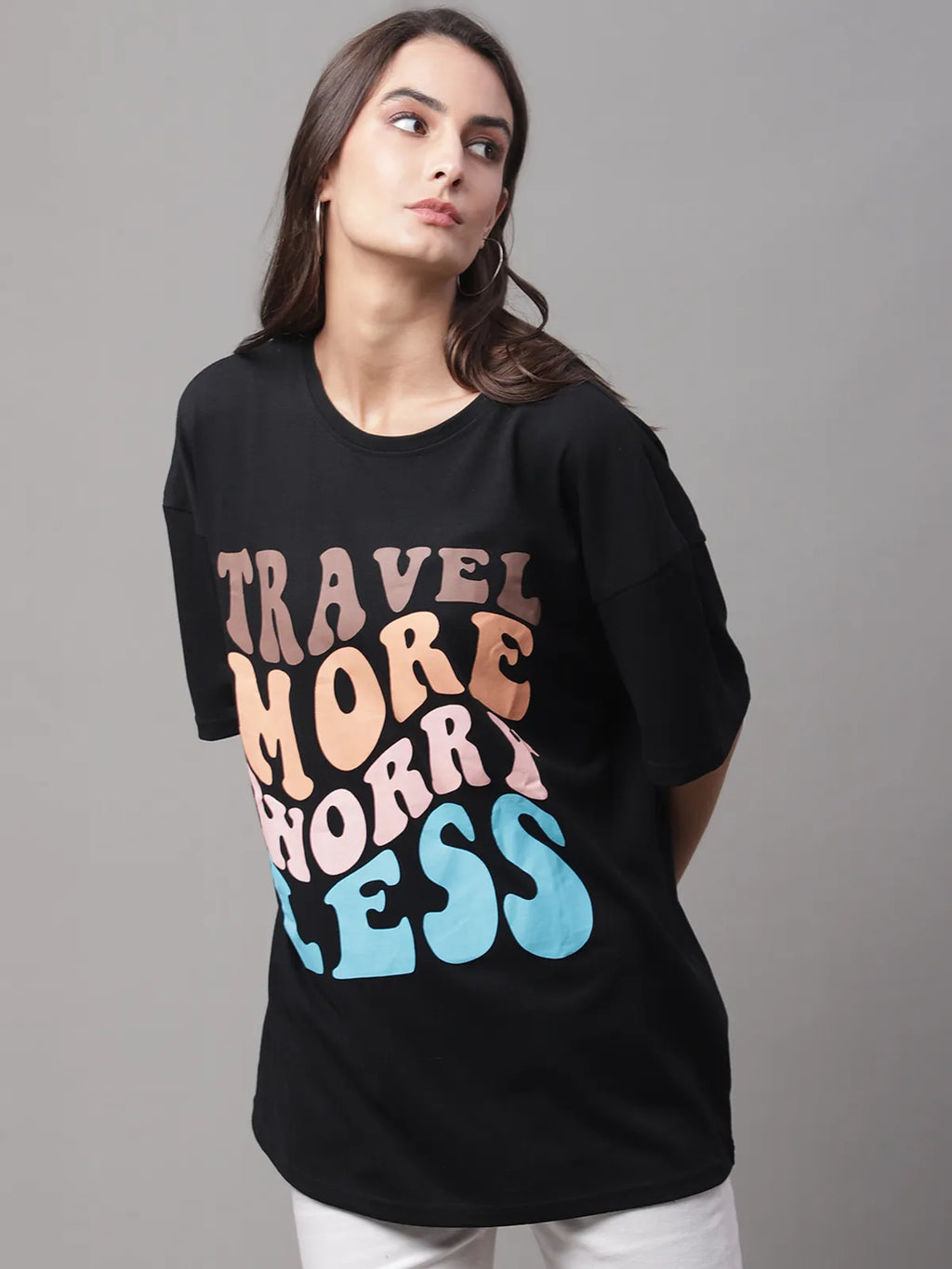 Black Oversized Graphic Tee