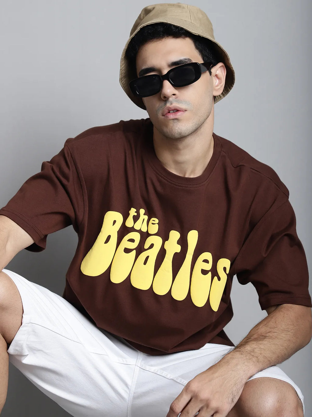 Brown Oversized t-shirt for Men