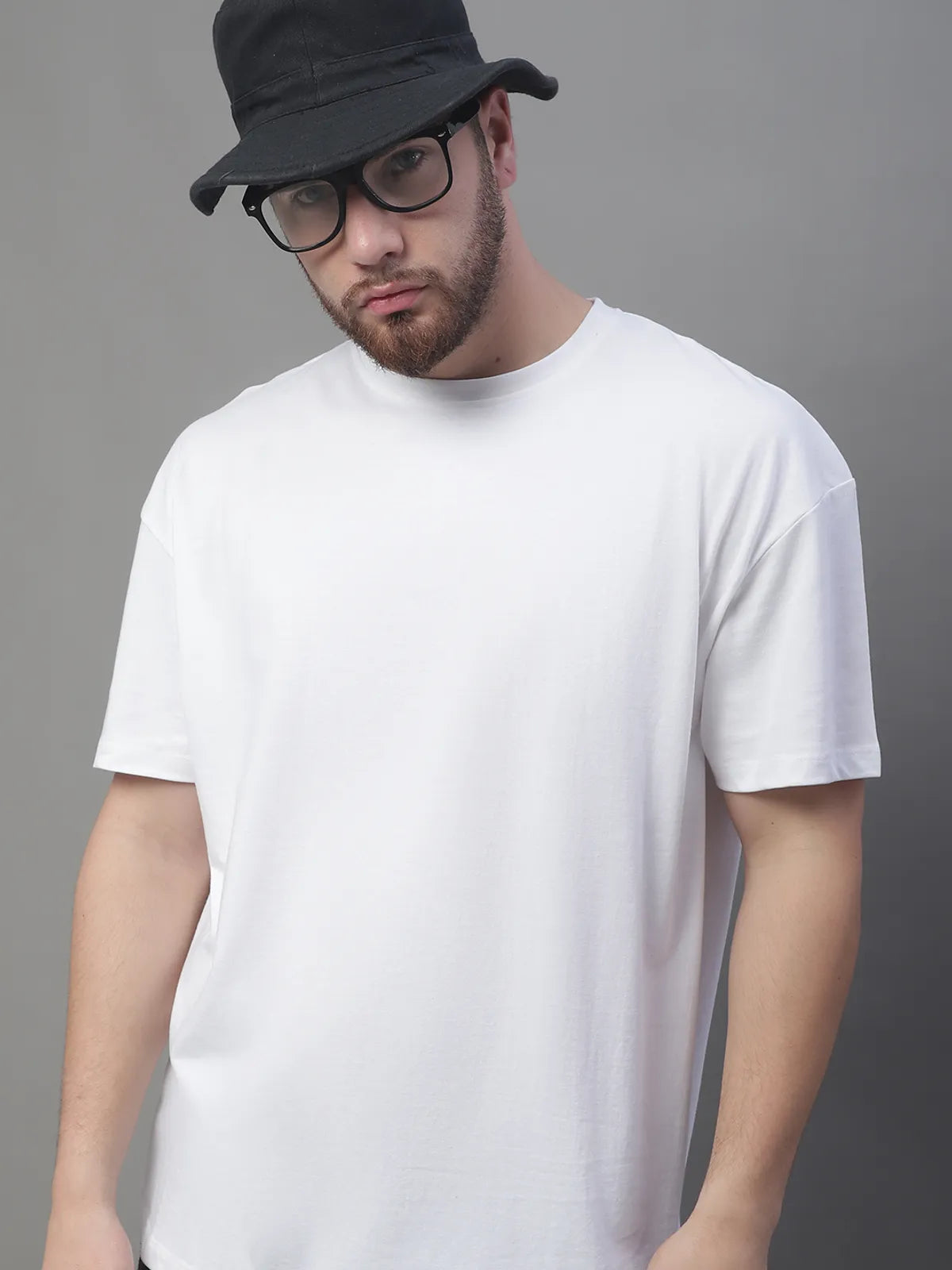 white blank loose fit t shirt
