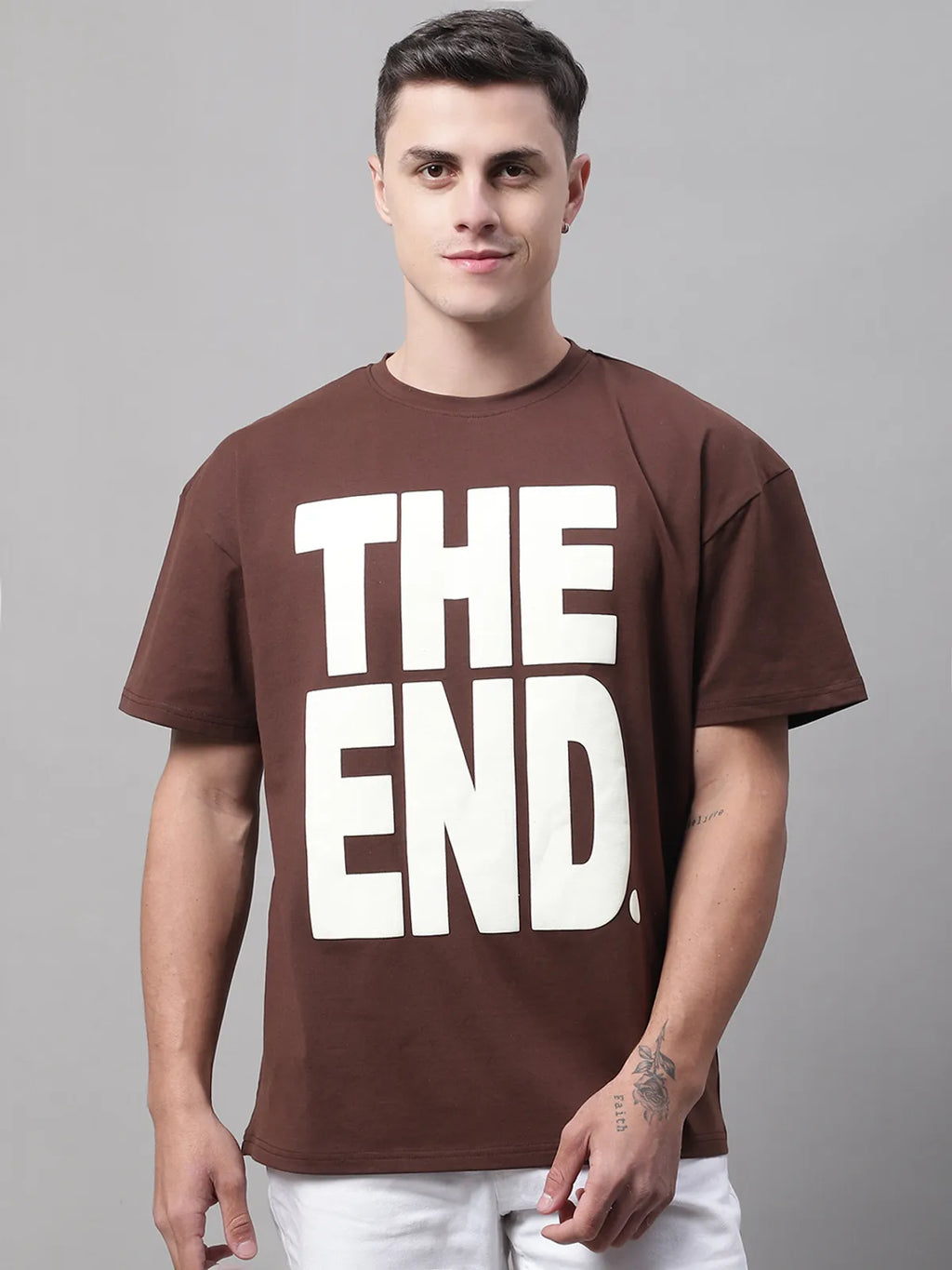 Brown Oversized t-shirt for Men