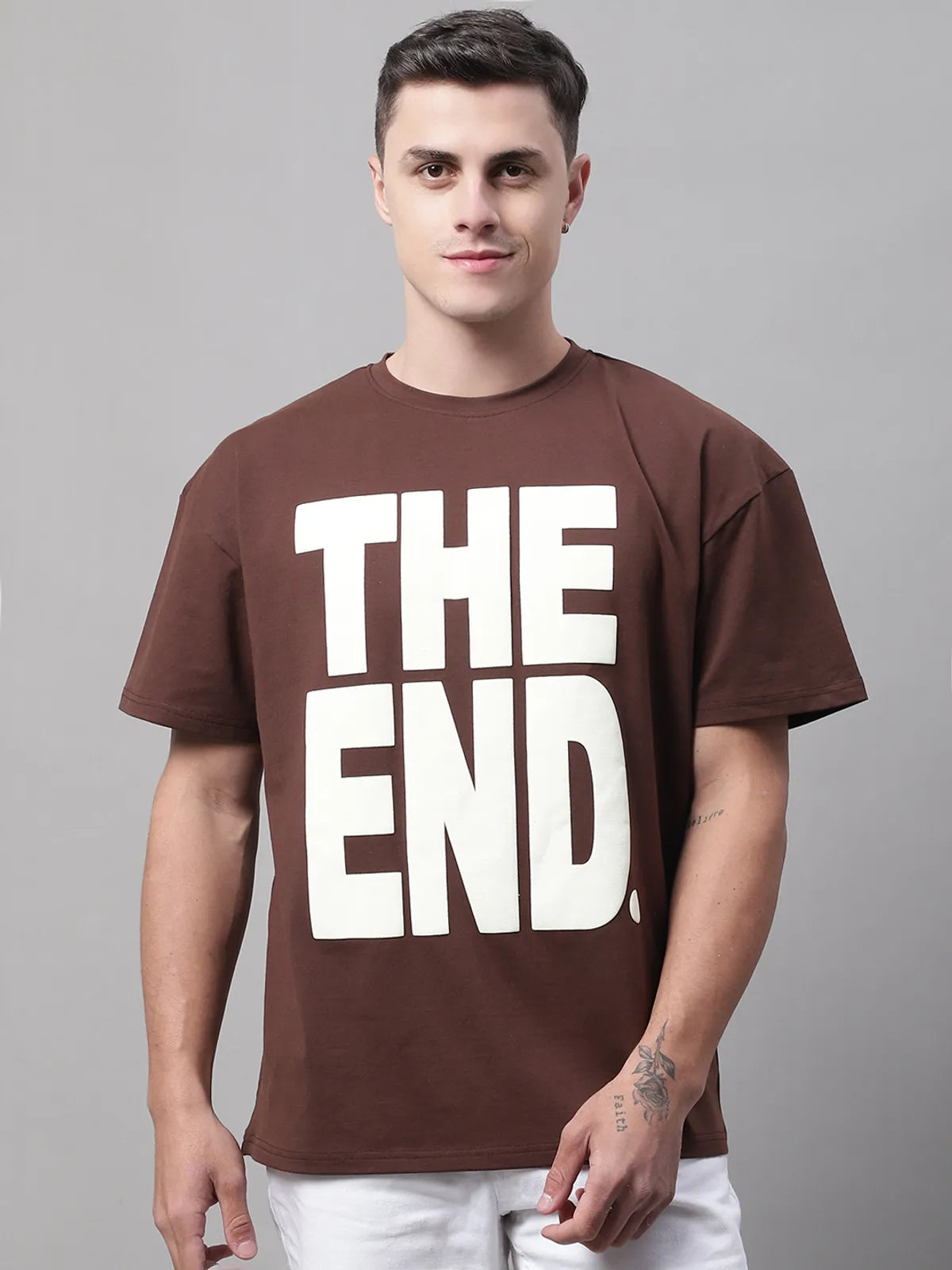 Brown Oversized t-shirt for Men