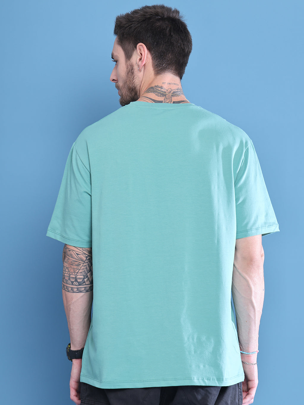 Teal The End Oversized T-shirt For Men