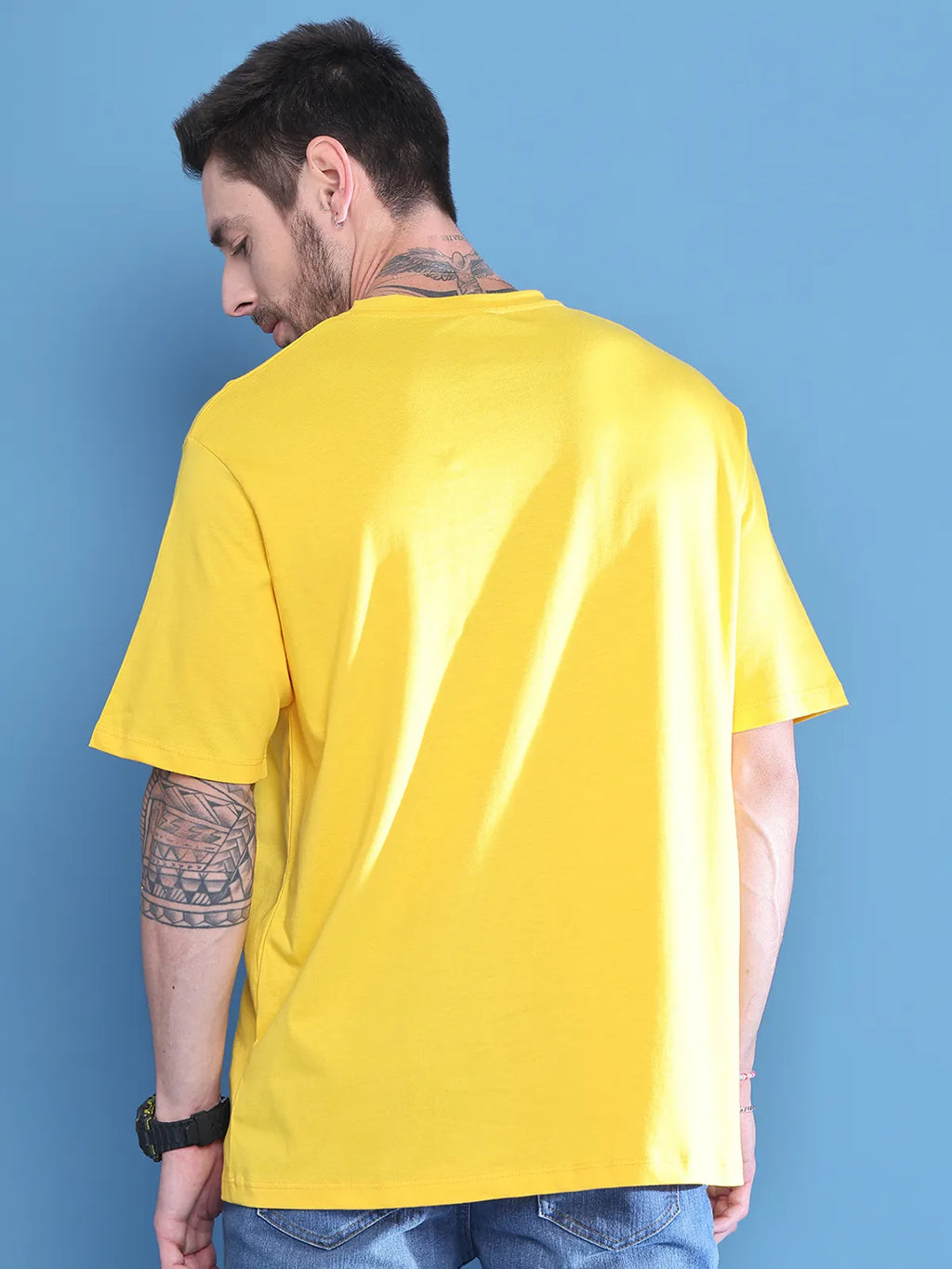 Yellow The End Statement Tee For Men