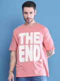 Pink The End Oversized T-shirt For Men