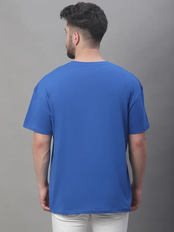Royal Blue The End Oversized T-shirt For Men